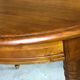 Oval walnut table with 6 legs from 1m12 to 2.94 (4 extensions of 45.5 cm)