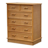 1970s bamboo and rattan cabinet