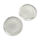 2 dessous de bouteille en verre verlis effet givré - bottle coaster 1930
