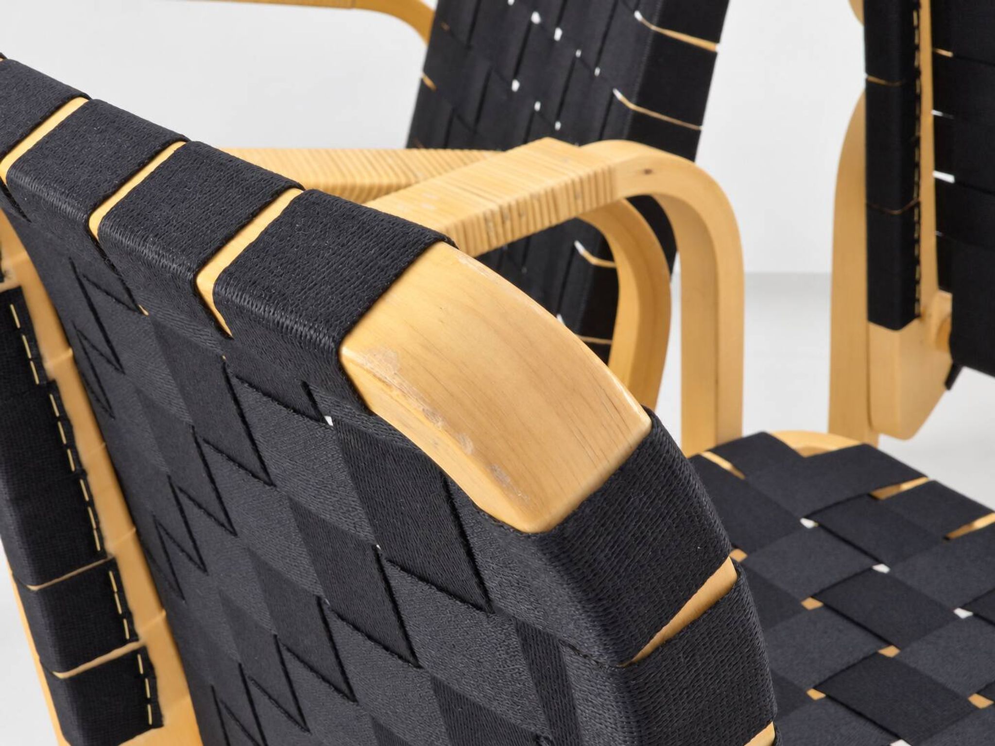 Model 45 Lounge Chairs by Alvar Aalto for Artek, 1970s, Set of 4