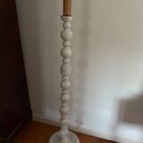 Bleached patinated floor lamp