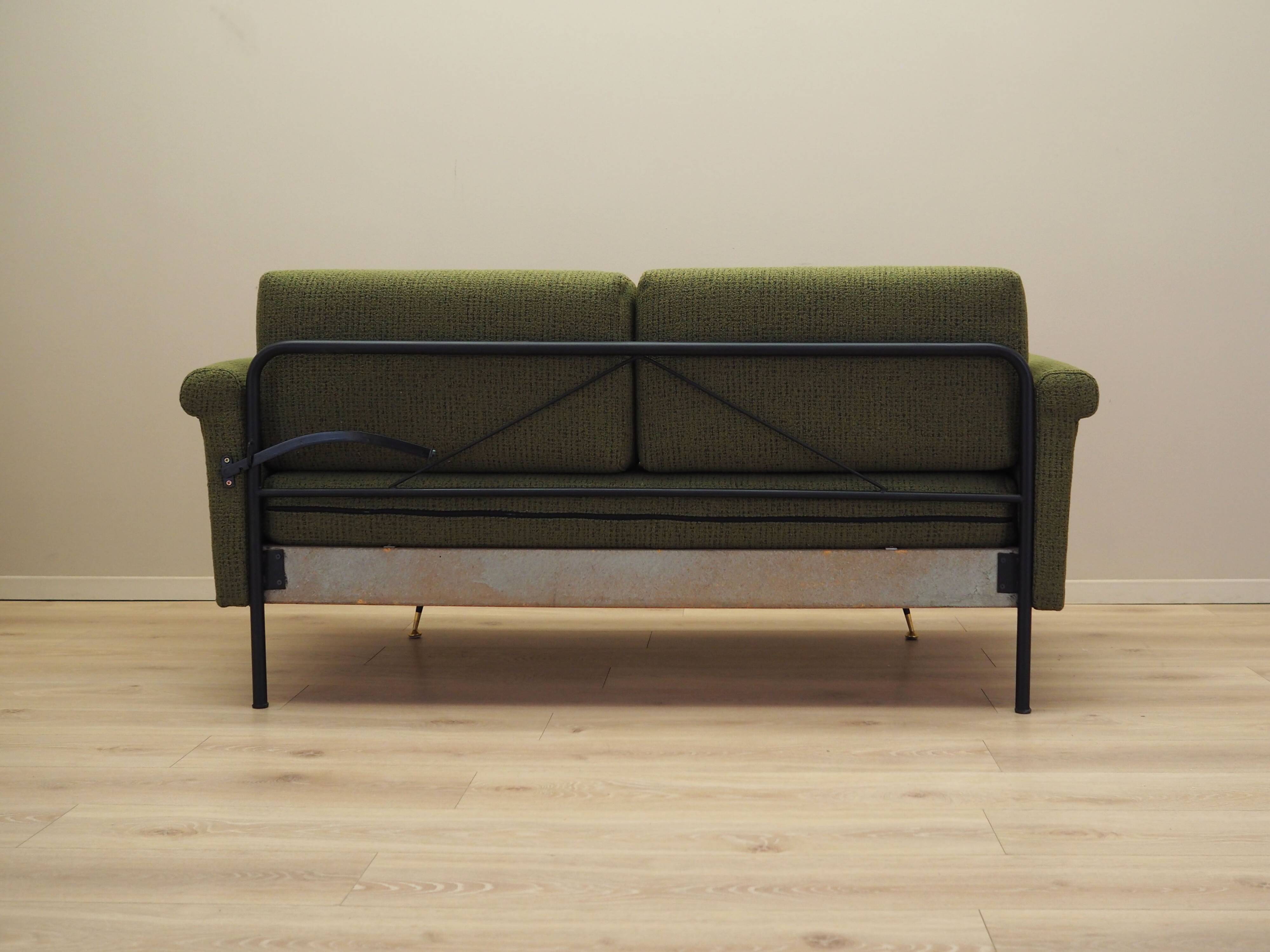 Green sofa, Italian design, 1960s, production: Italy