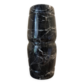 Black marble vase