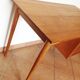 Scandinavian-style verni chene desk / vintage 60s