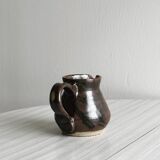 Small pitcher in glazed ceramic stoneware