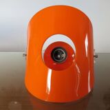 Pair of sconces in orange 70s perspex