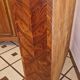 Display cabinet with 2 glass doors in marquetry.