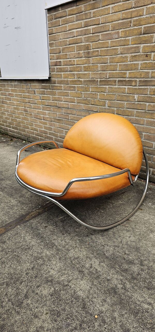 Chaise ondalunga vintage Gastone Rinaldi 1971
