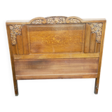 Solid oak headboard, 1920s-30s