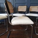 6 chairs cesca Marcel Breuer 1970