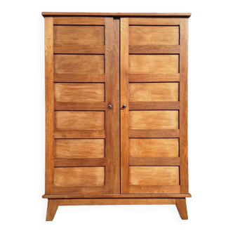 Armoire vintage René Gabriel, meuble ancien dit de sinistrés