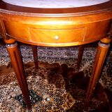 Louis XVI style mahogany pedestal games table