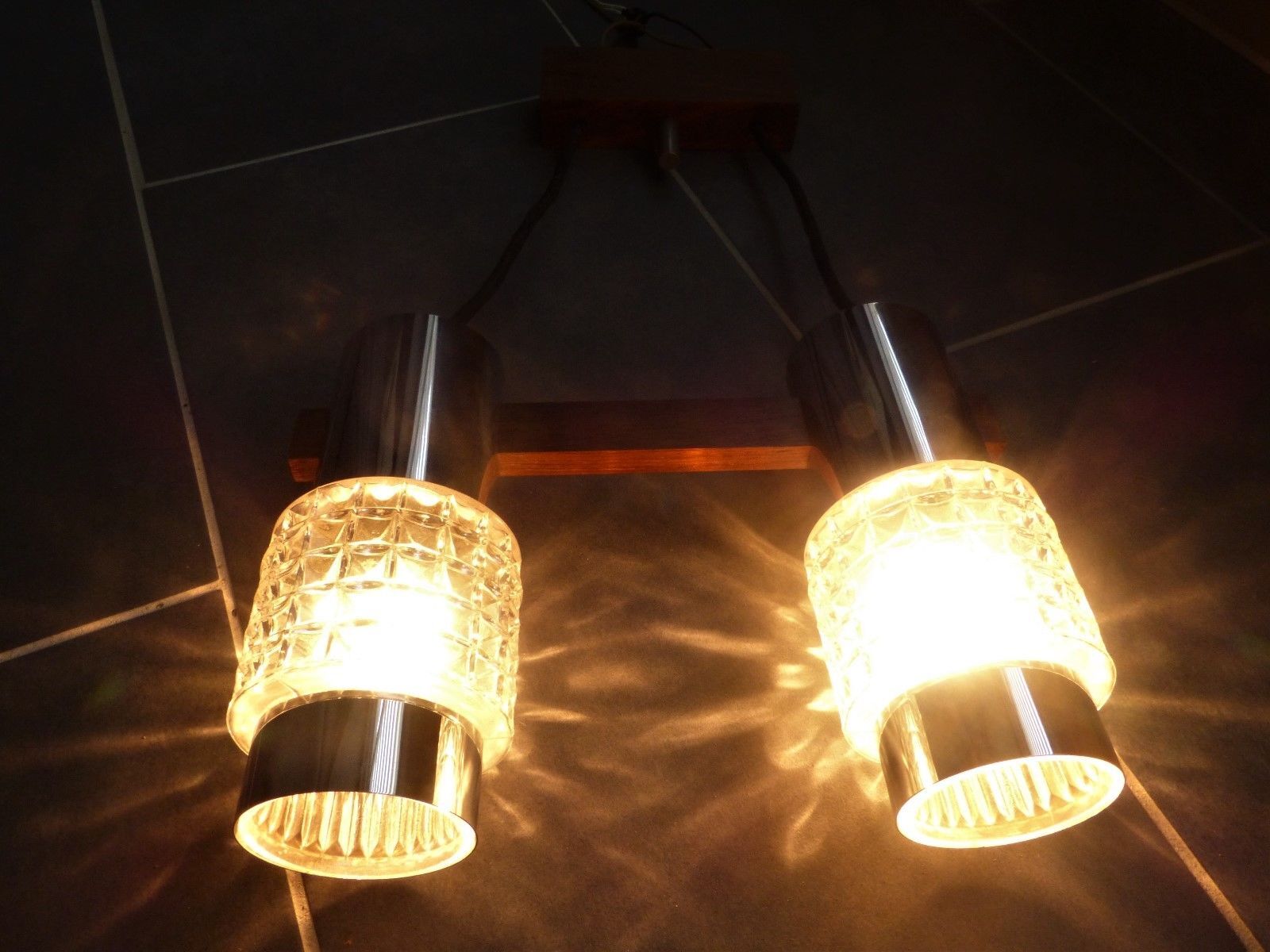 Chandelier 2 design lights Scandinavian modernist 50s 60s