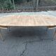 19th-century Louis XVI round extendable dining table, renovated, 215cm.