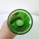 Vintage Italian Glass Carafe Empoli Green with Lid Seal Fleur de Lys