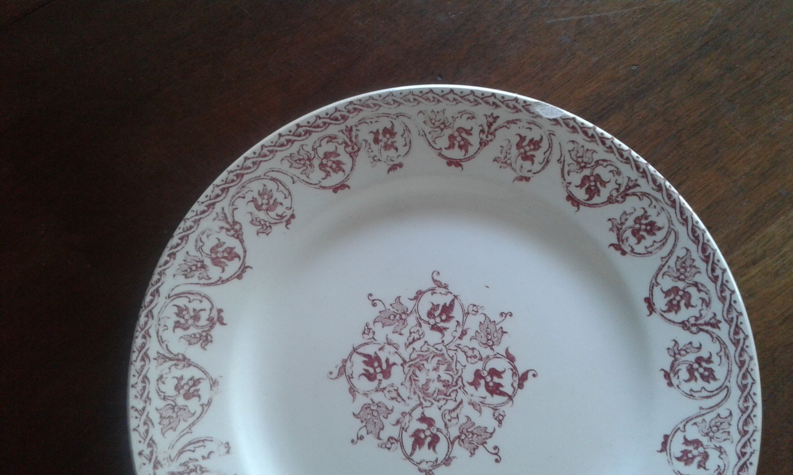 2 plates iron earth model Brienne. HB>