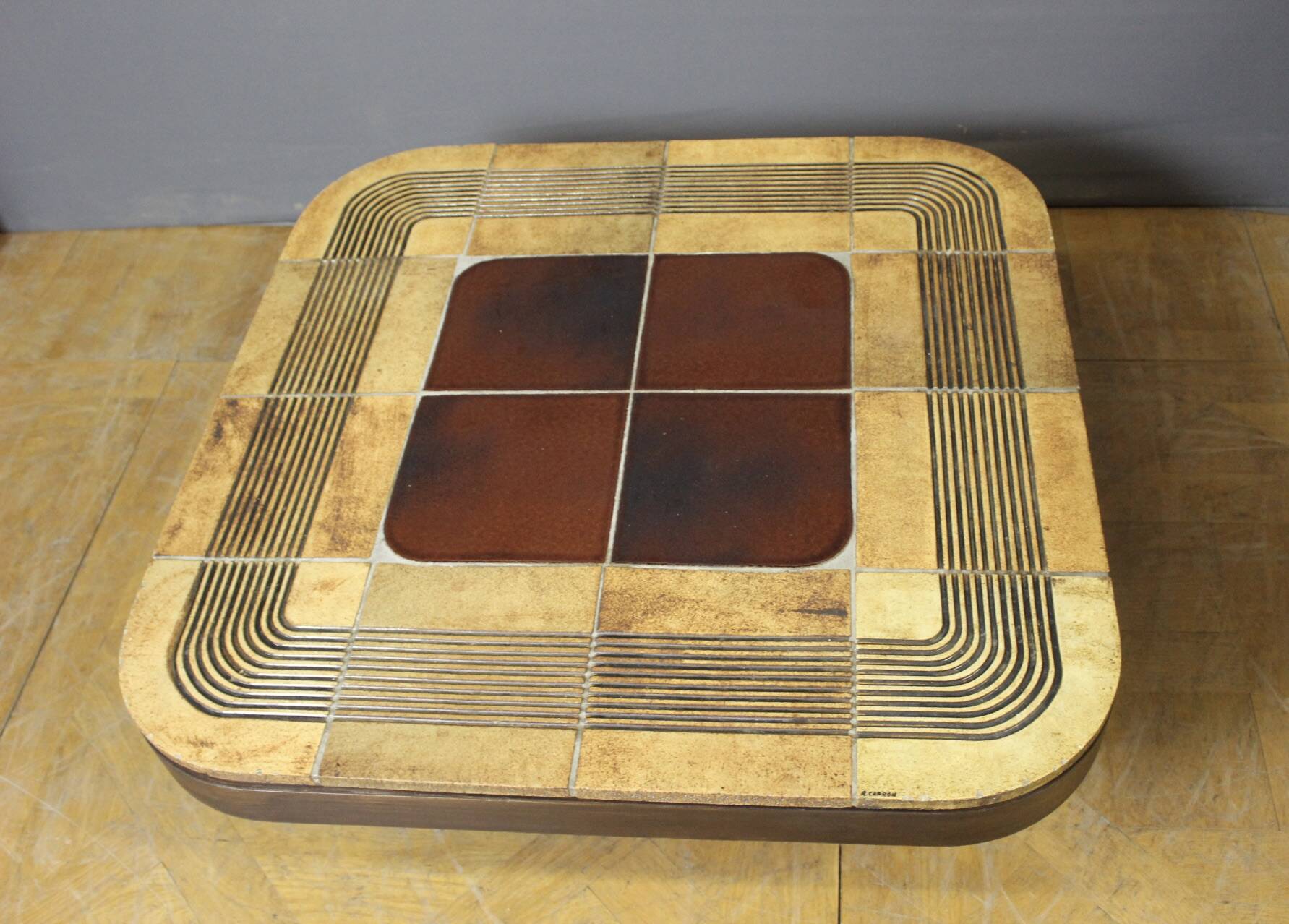 Coffee table by Roger Capron, model Mambo, 1974.