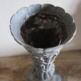 Cemetery Pedestal Vase with Pewter