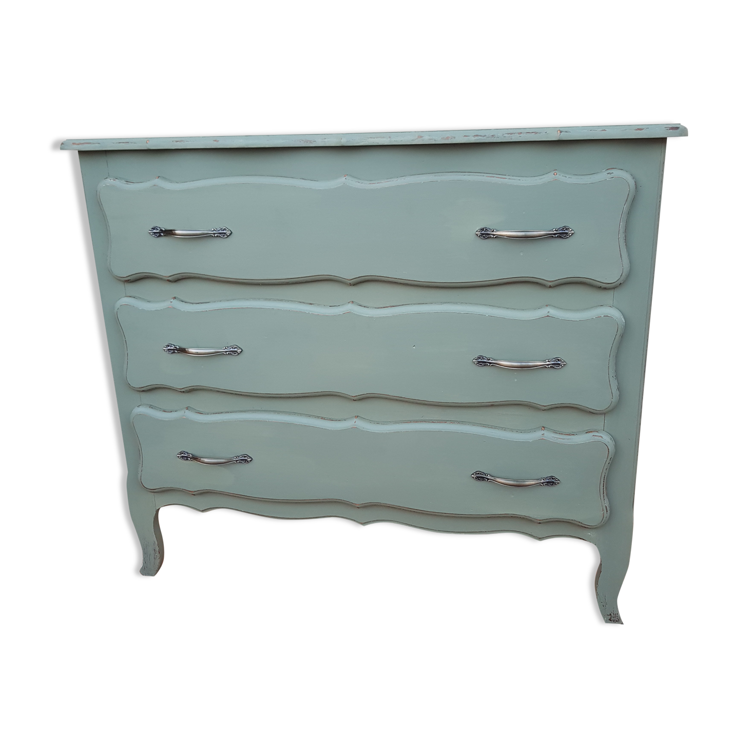 Sage green chest of drawers
