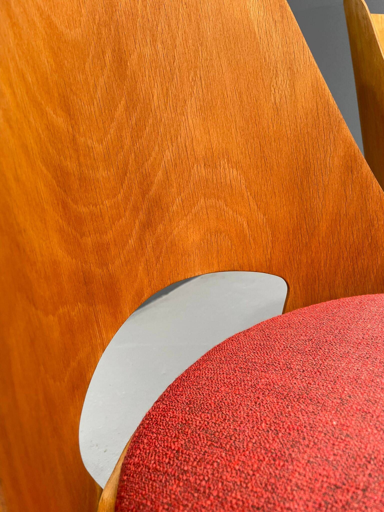 Pair of TON Model 514 Dining Chairs – Radomír Hofman, 1960s