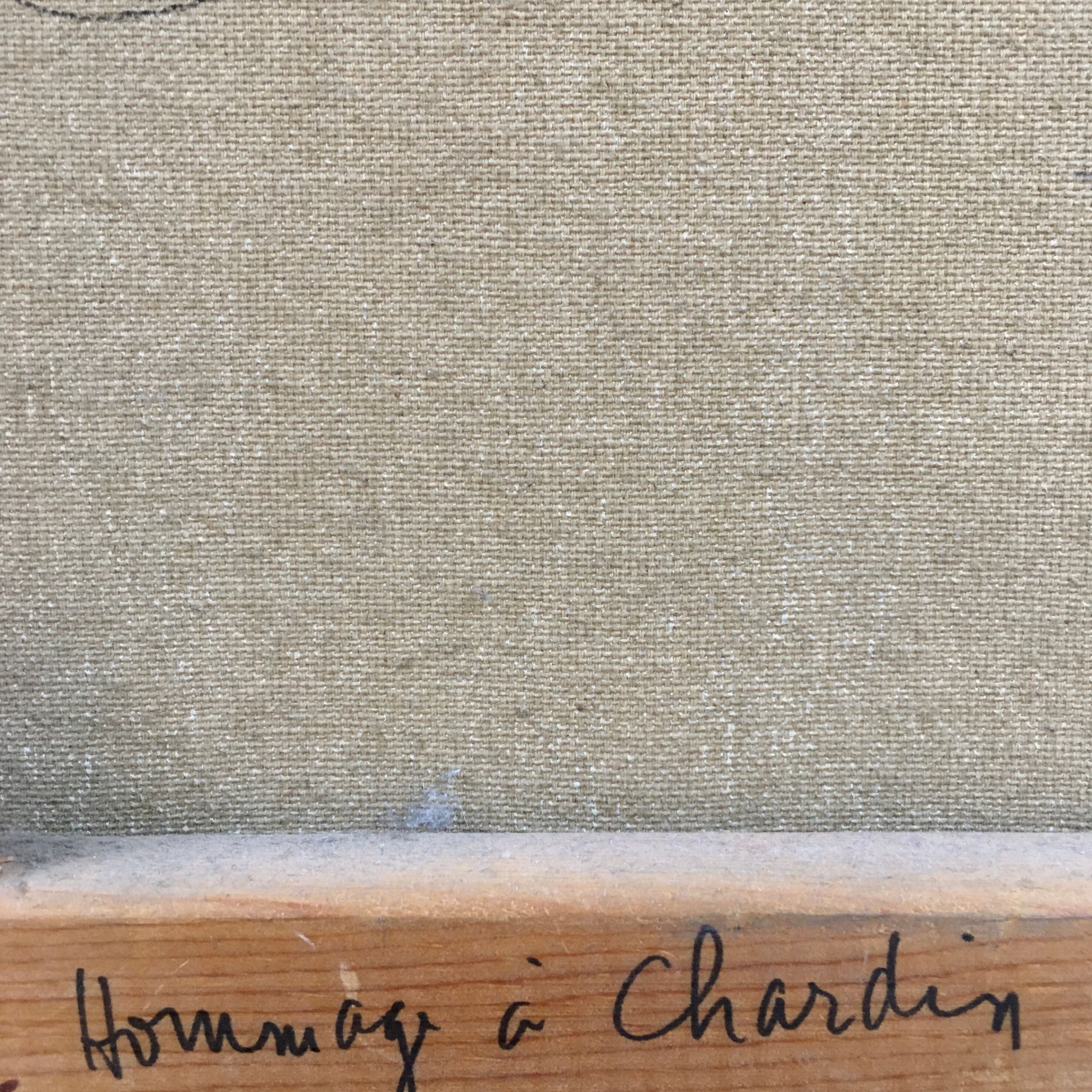 Painting tribute to Chardin