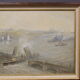 Oil on canvas Marine scene The entrance to Port XX