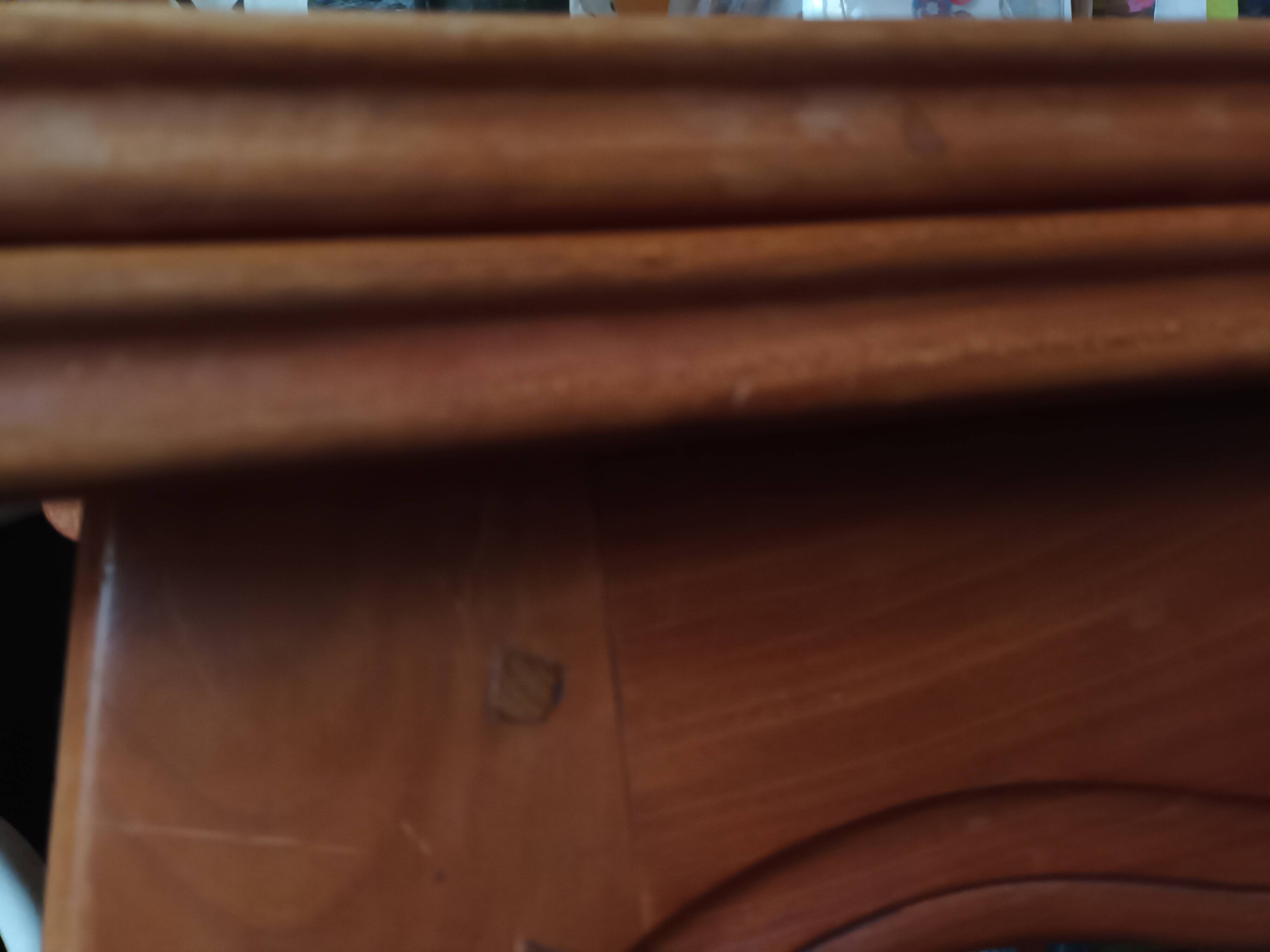 Cherry wood table in Louis XV style