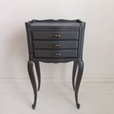 Table de chevet en bois peint
