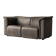 Sofa Karl Wittmann in patinated leather, 1980s