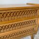 Vintage rattan chest of drawers