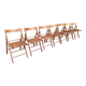 Vintage wooden folding chairs