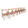 Vintage wooden folding chairs