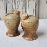 Salière et poivrier en grès