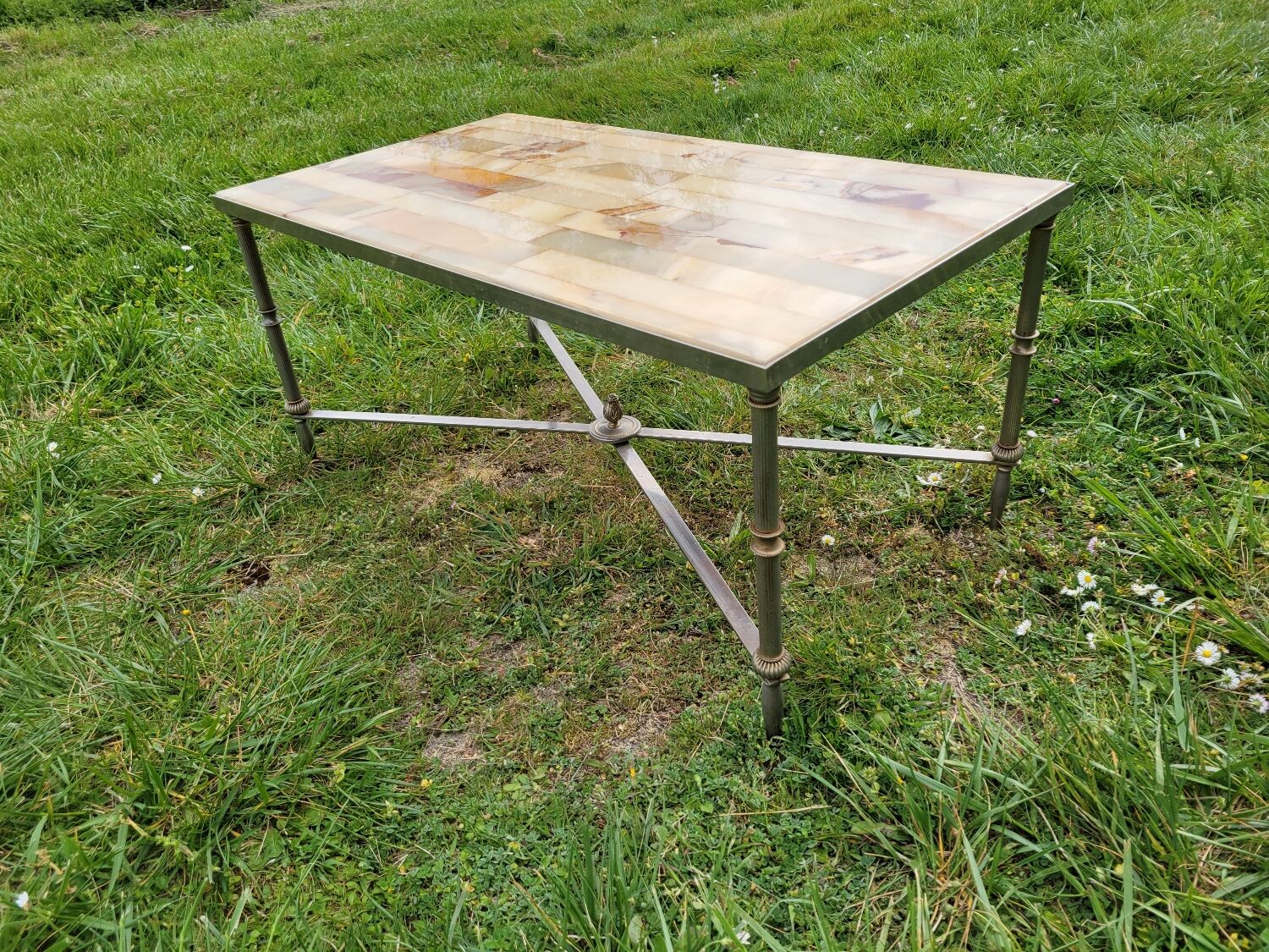Marble and onyx coffee table 1960s/70s