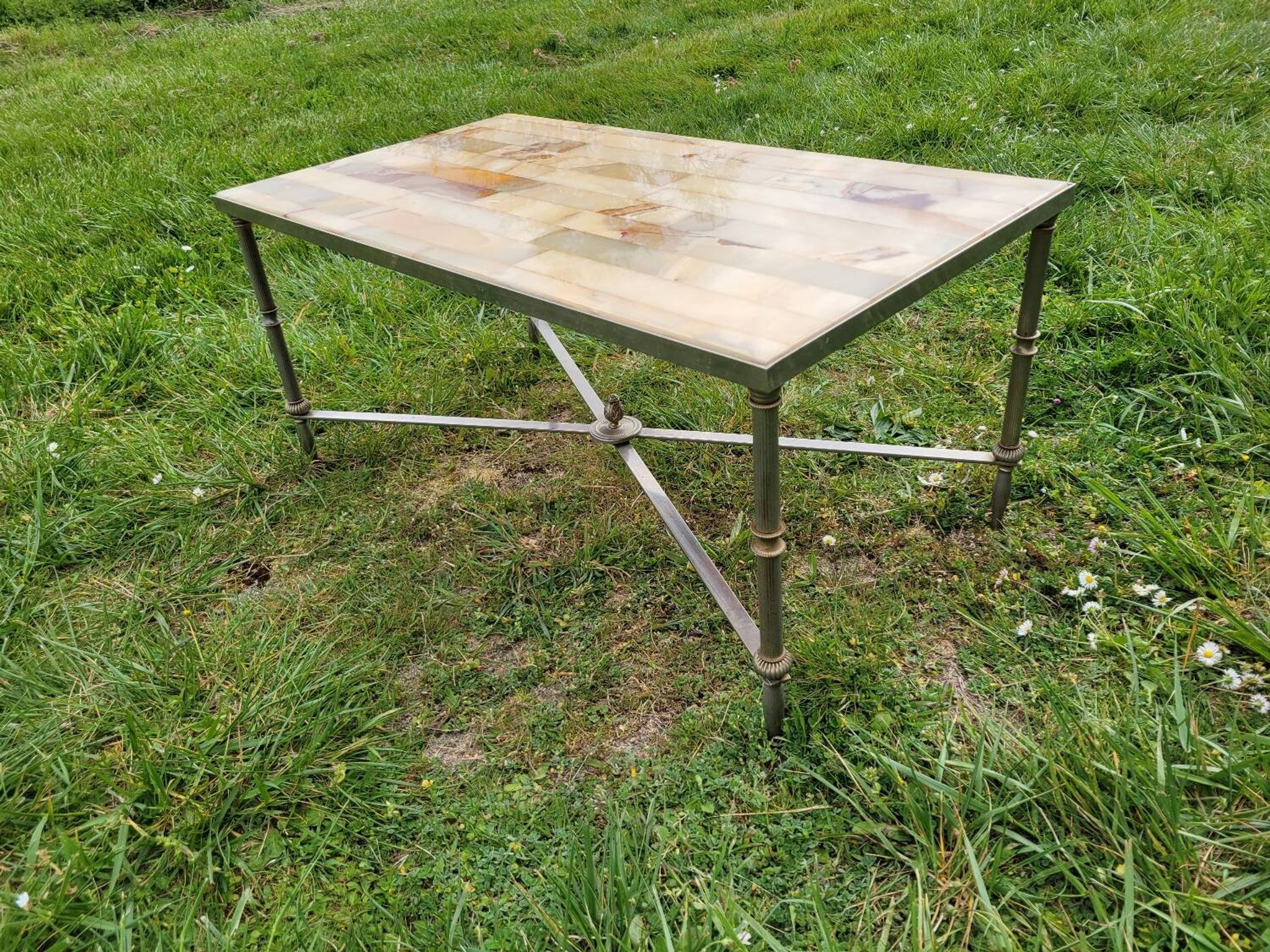 Marble and onyx coffee table 1960s/70s