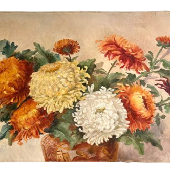 Oil painting on canvas still life 100x50cm