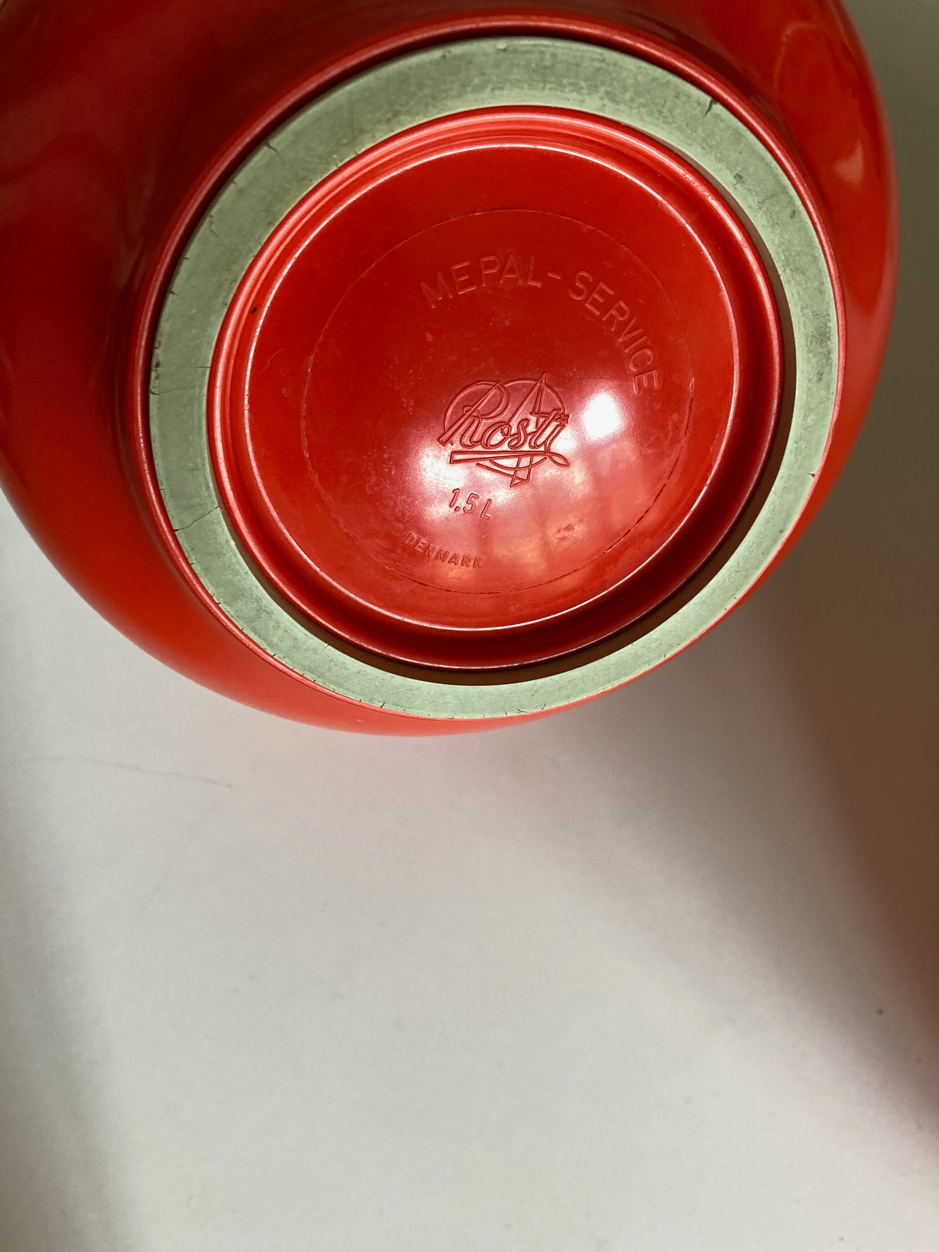 Set of 3 pull-out salad bowls Rosti Denmark Scandinavian design 1970