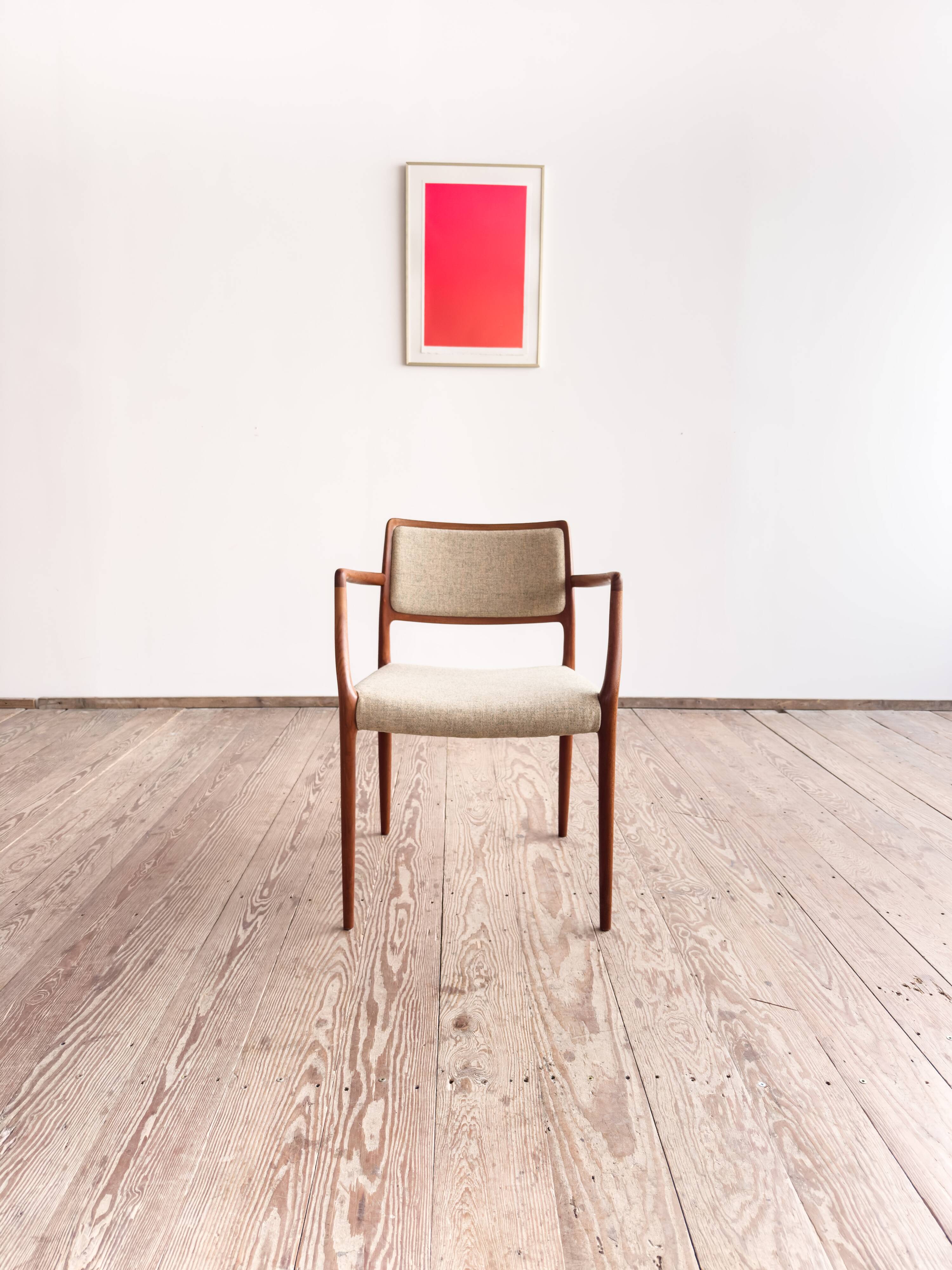 Fauteuil modèle 65 en teck par Niels O. Møller, Danemark