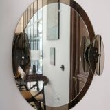 Smoked mirror attributed to Antonio Lupi, 1970s