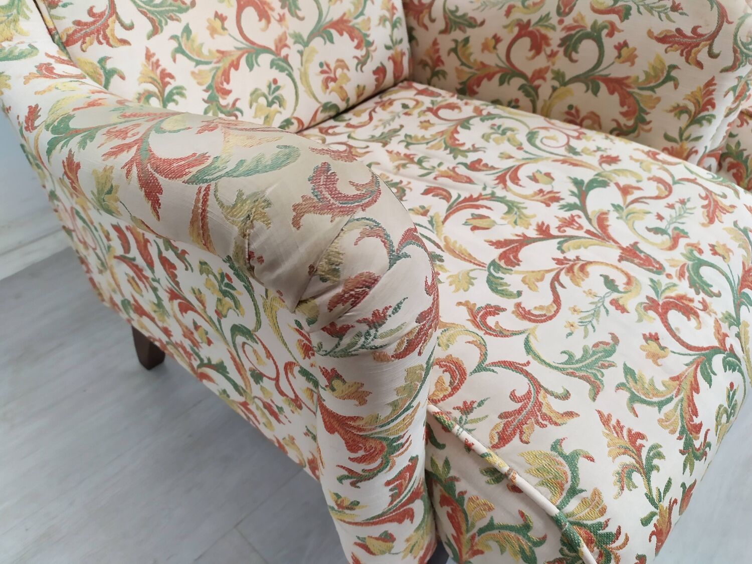 Pair of armchairs with ears