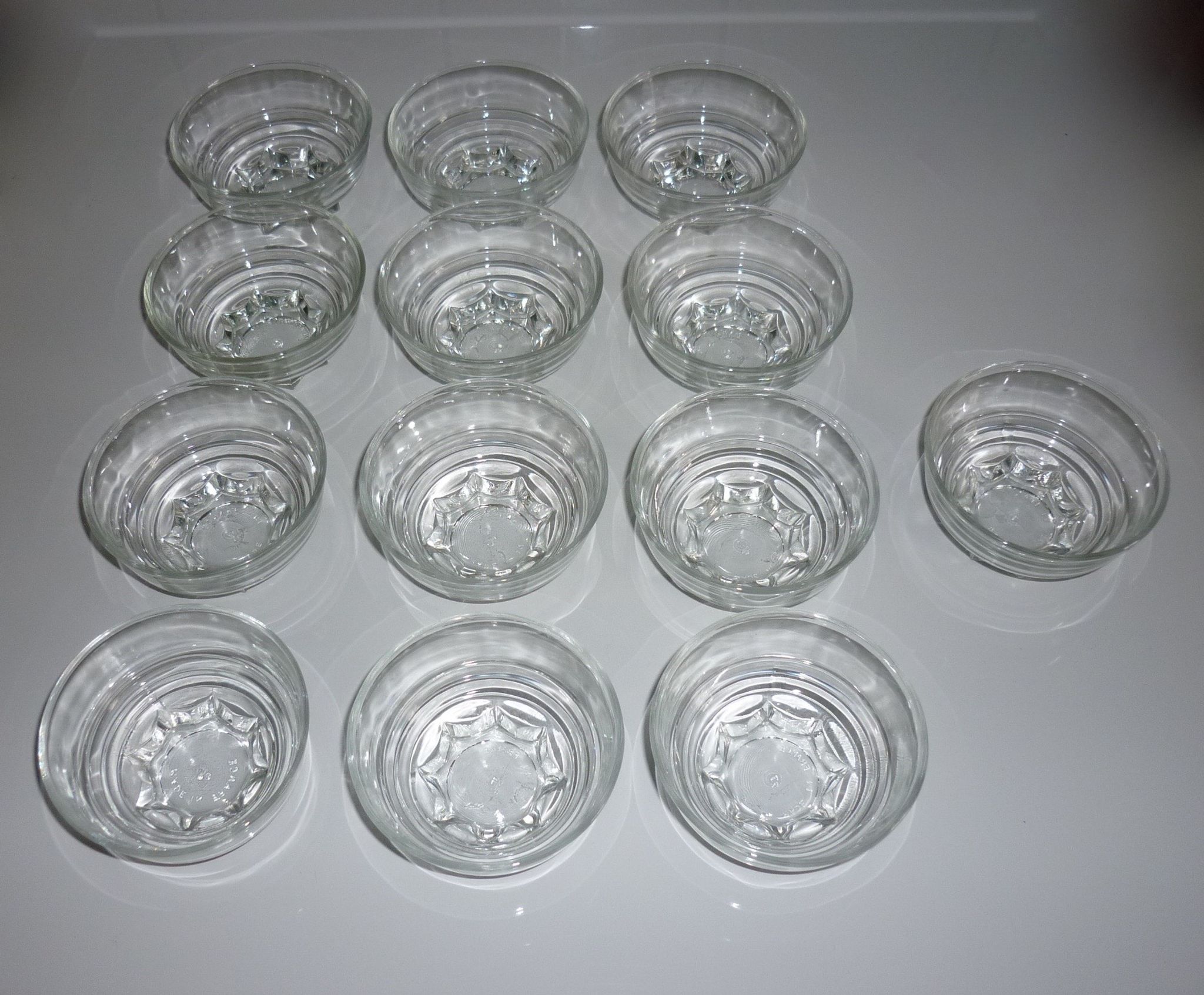 Coupelles en verre 2 lots de 6