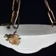 Charming white Art Deco alabaster pendant, 1940s