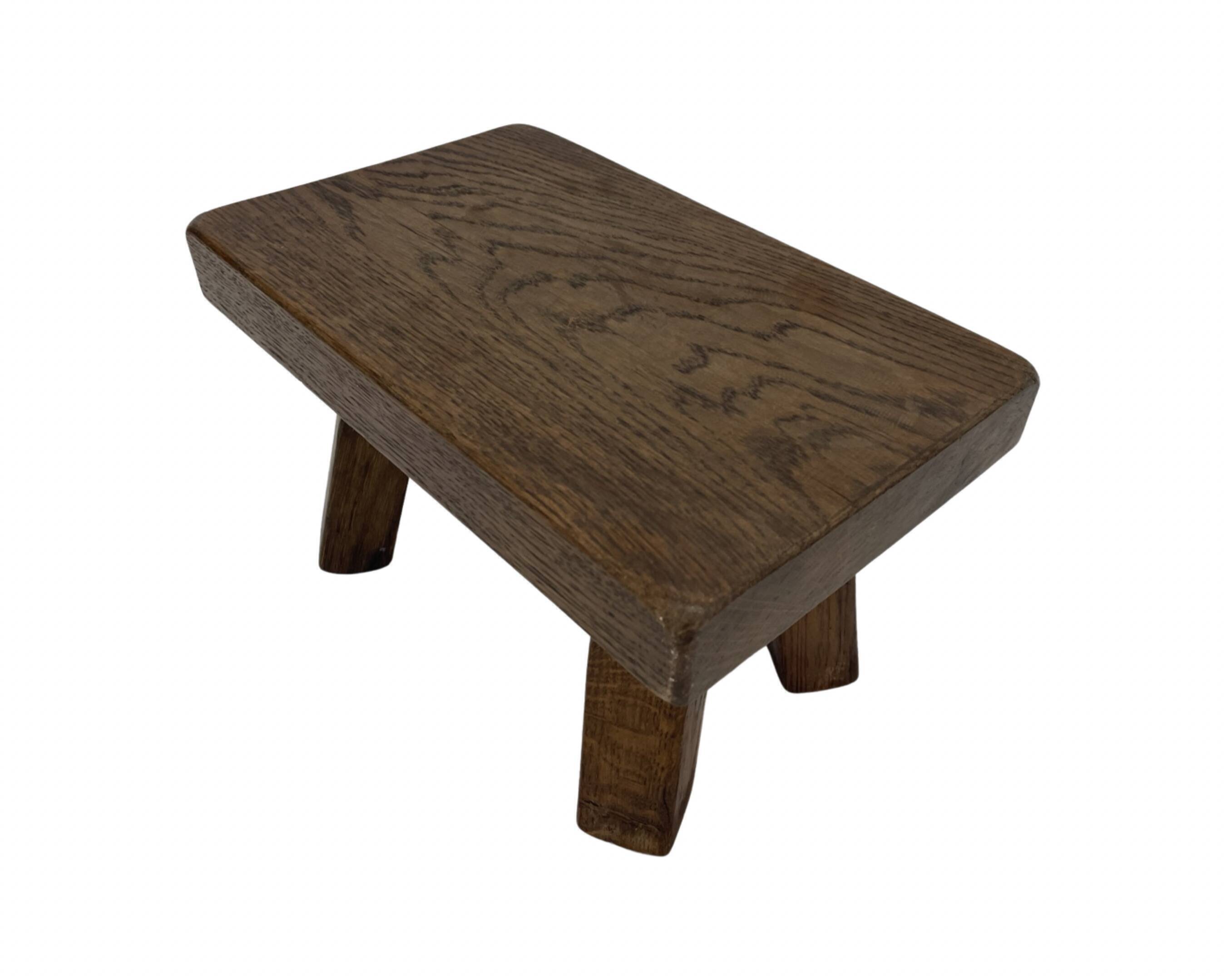 Vintage footstool stool minimalist brutalist