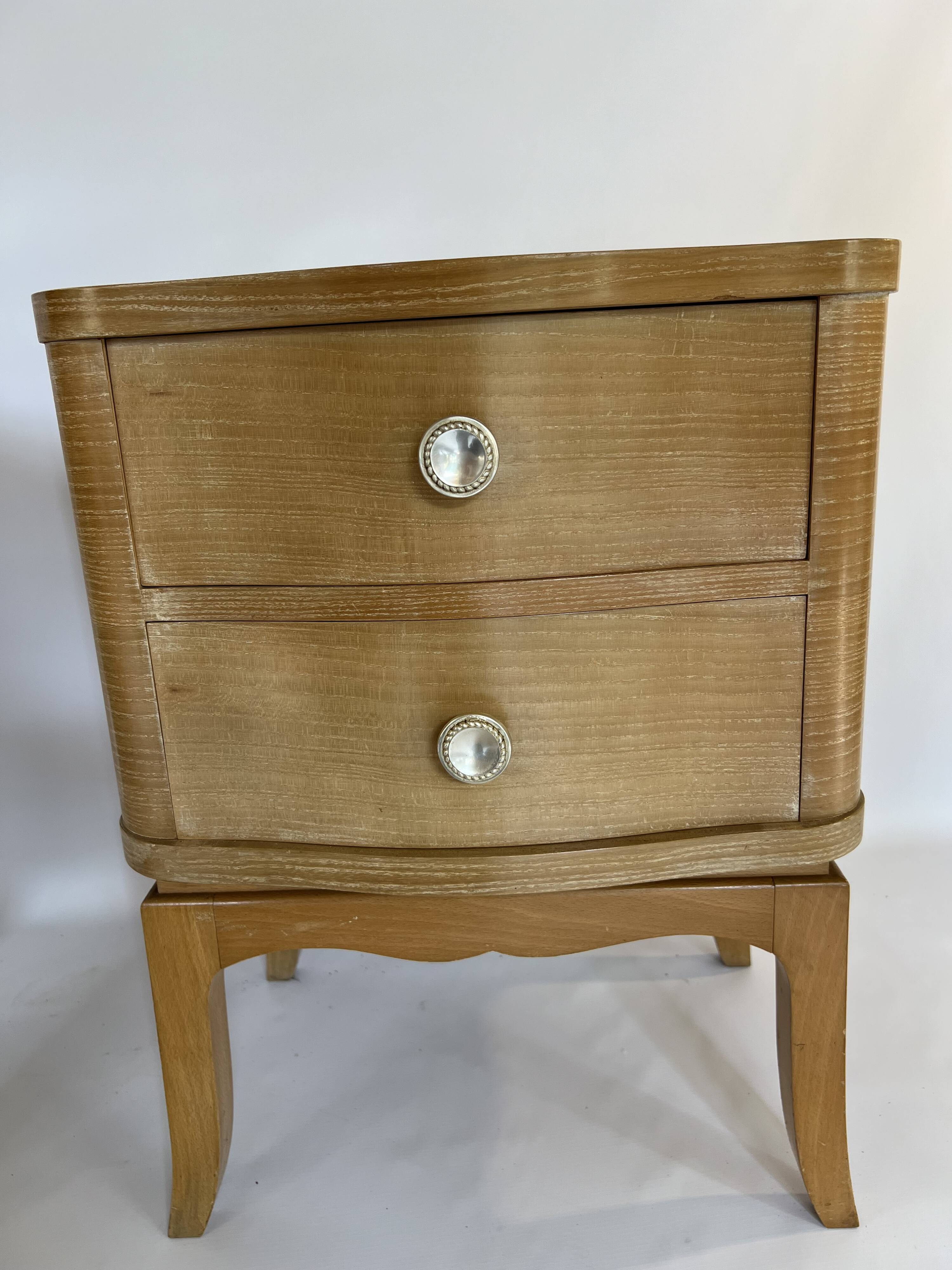 Pair of vintage nightstands or bedside tables from the 50s