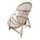 Fauteui en rotin - charme vintage look authentique