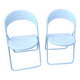 Deux chaises pliantes années 80' s studio gp