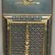 Fireplace screen. Bronze, copper, metal, gilding.