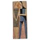 Rare Midcentury Ceramic Wall Sculpture Lovers, 1970s
