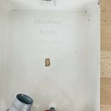 Holophane rectangular wall light in chiseled glass from the 60s