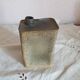 Porcelain sculpture can in trompe l'oeil industrial style